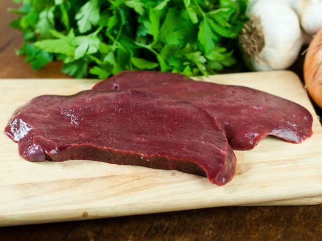 Liver of beef for power