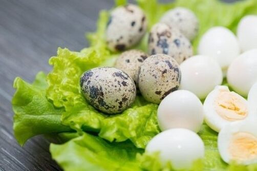 Quail eggs for power