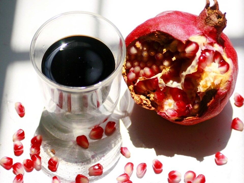 Pomegranate juice to increase potency.
