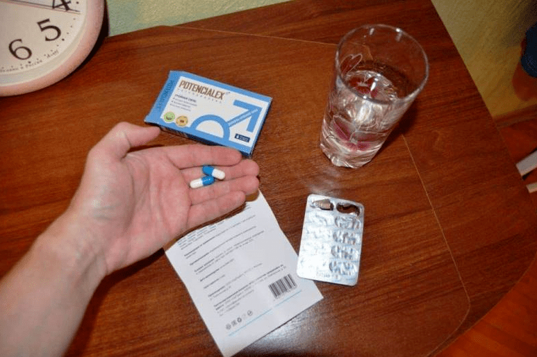 first intake of capsules Potencialex